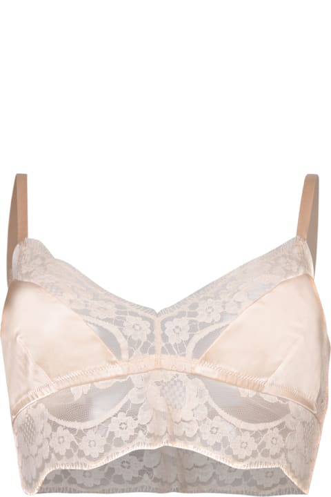 Dolce & Gabbana Women Dolce & Gabbana Triangle Powder Bralette