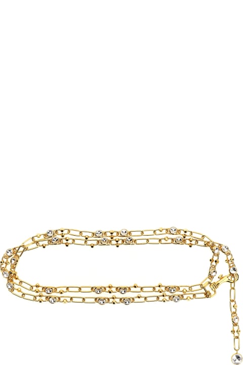 Belts for Women Alessandra Rich Chain And Crystal Belt