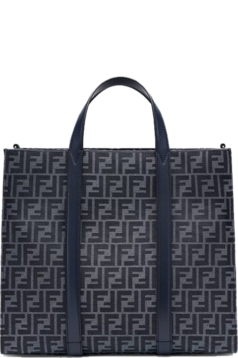 Fendi Embroidered Canvas Shopping Bag | italist