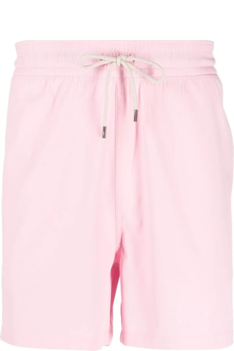 Swimwear for Men Polo Ralph Lauren Pink Swim Shorts With Embroidered Pony