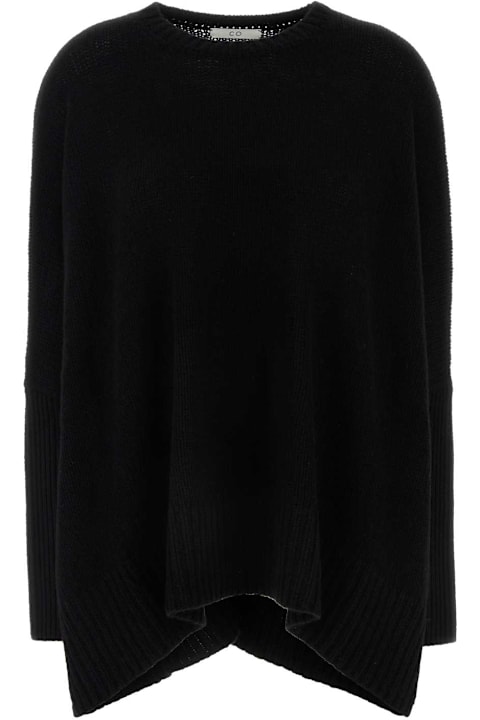 Co Sweaters for Women Co Black Cashmere Oversize Sweater
