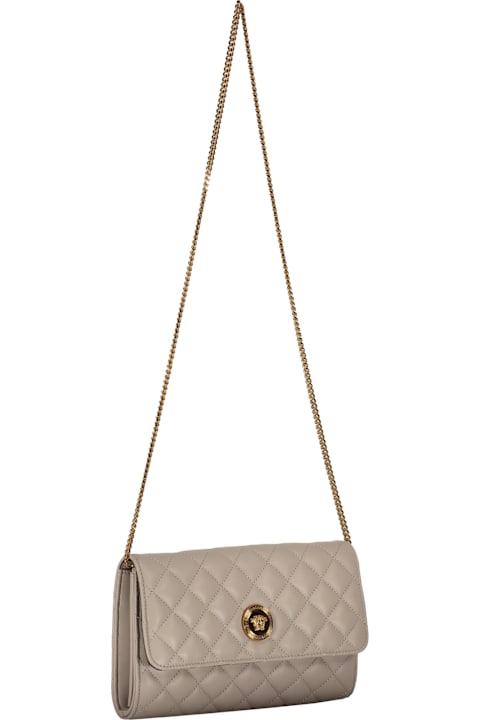 Homeware Versace Leather Clutch With Logo