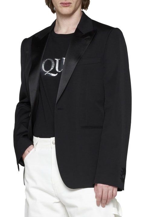 メンズ Alexander McQueenのコート＆ジャケット Alexander McQueen Single-breasted Suit Jacket