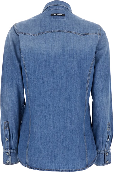 Roy Rogers for Men Roy Rogers Sh) Shirt Ranch Woman Denim Mid Wash Denim