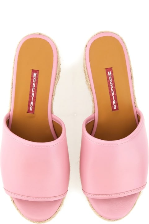 M05CH1N0 Jeans Shoes for Women M05CH1N0 Jeans Leather Sandal