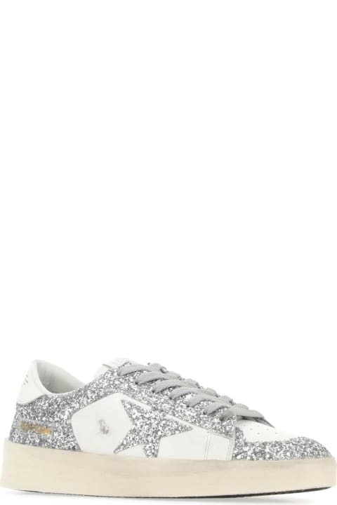 Golden Goose for Women Golden Goose Embellished Leather Stardan Sneakers