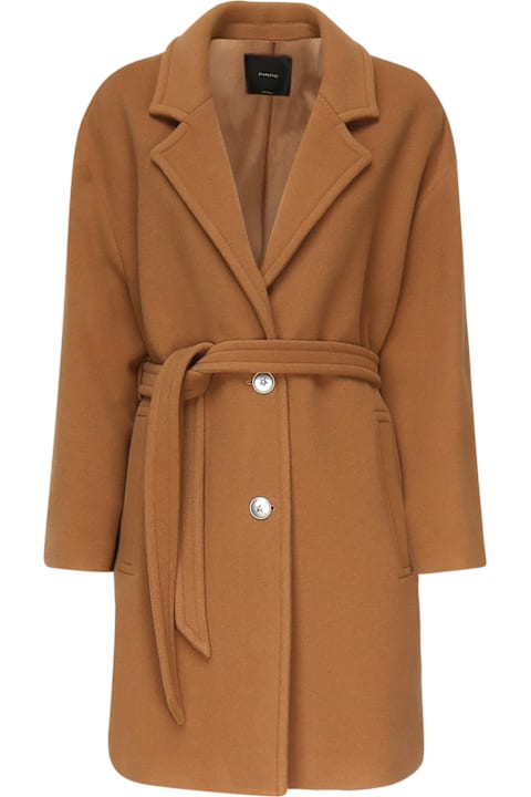 Pinko for Men Pinko Single-breasted Wool Blend Coat