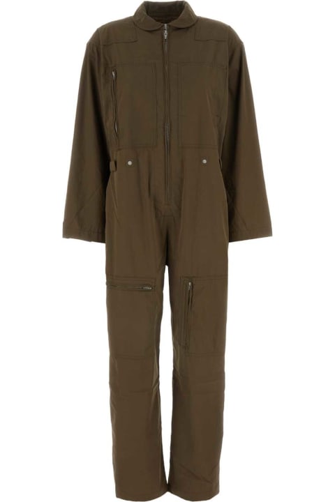 Jumpsuits for Women Marant Étoile Khaki Cotton Blend Rabbia Jumpsuit