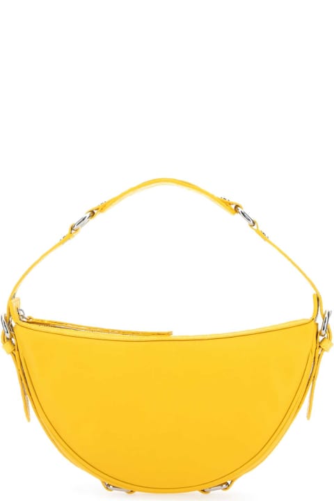 Fashion for Women BY FAR Yellow Leather Gib Shoulder Bag