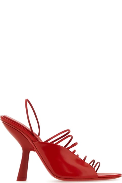 Ferragamo for Women Ferragamo Red Leather Altaire Sandals