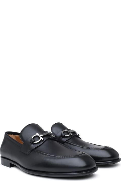 Ferragamo Shoes for Men Ferragamo Black Leather Loafers
