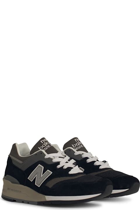 New Balance for Men New Balance '997' Black Suede Blend Sneakers