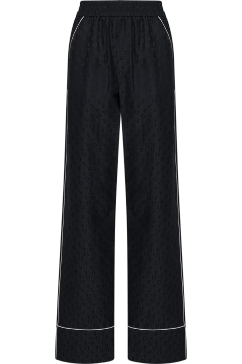 Off-White for Women Off-White Silk Blend Trousers