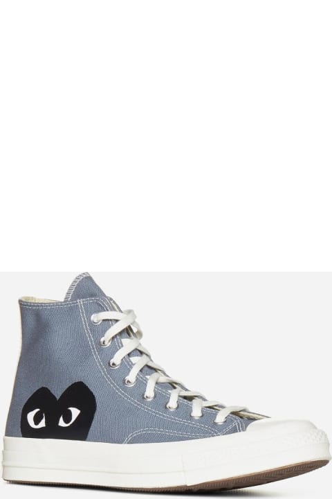 Fashion for Men Comme des Garçons Play X Converse Canvas High-top Sneakers