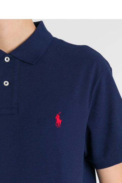 Fashion for Men Polo Ralph Lauren Blue Polo Shirt With Logo Polo Ralph Lauren