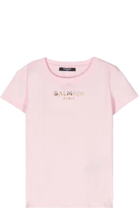 Fashion for Girls Balmain T-shirt With Logo