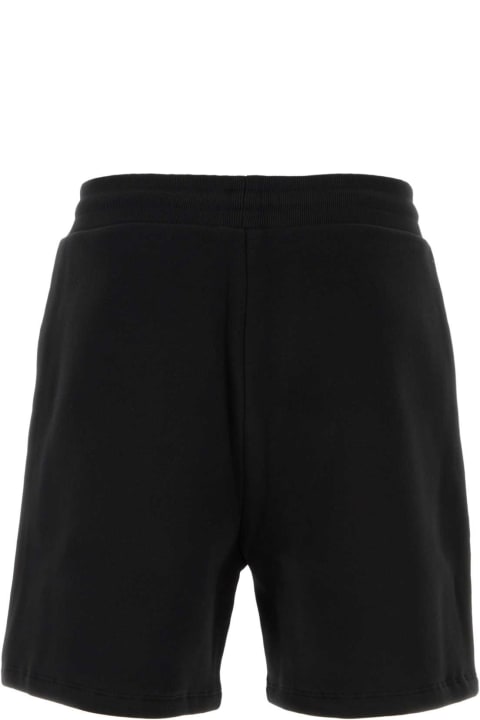 Ami Alexandre Mattiussi Pants for Men Ami Alexandre Mattiussi Black Cotton Blend Bermuda Shorts