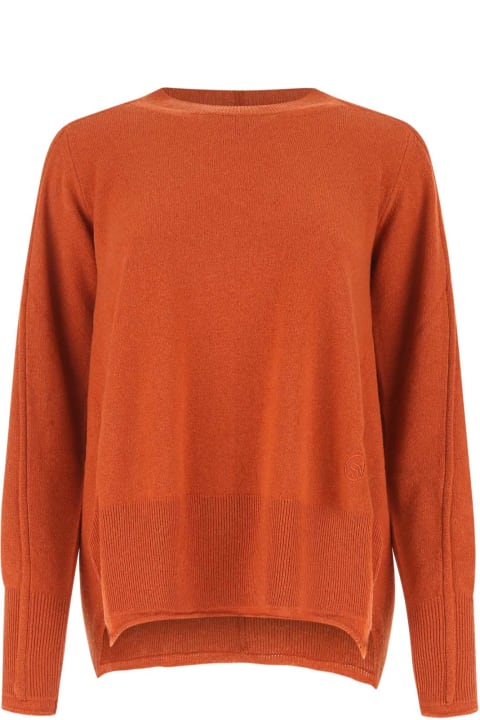 Sweaters for Women Stella McCartney Copper Cashmere Blend Oversize Sweater
