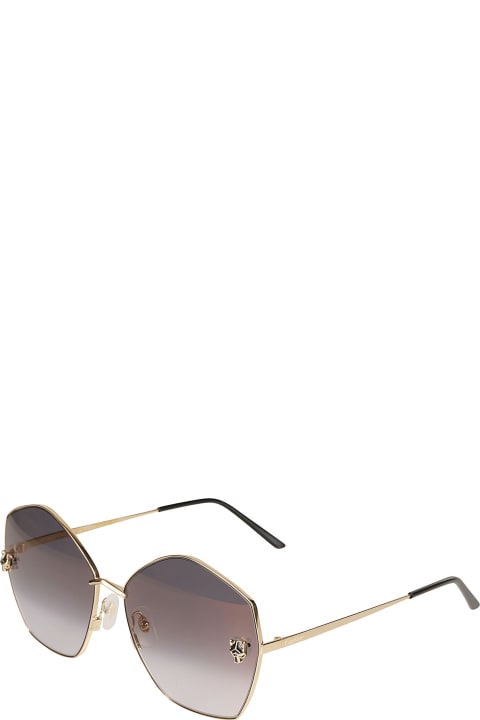 ウィメンズ アイウェア Cartier Eyewear Hexagon Sunglasses