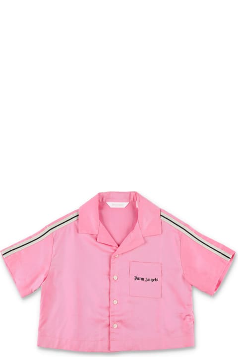 Palm Angels Shirts for Girls Palm Angels Pa Track Cropped Shirt
