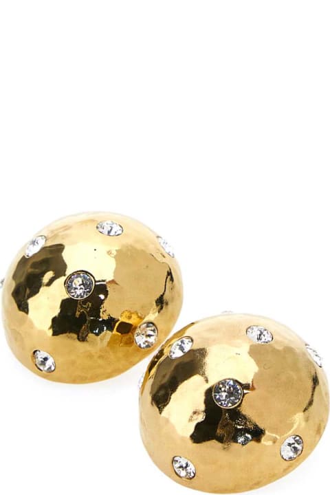 ウィメンズ新着アイテム Saint Laurent Gold Metal Earrings