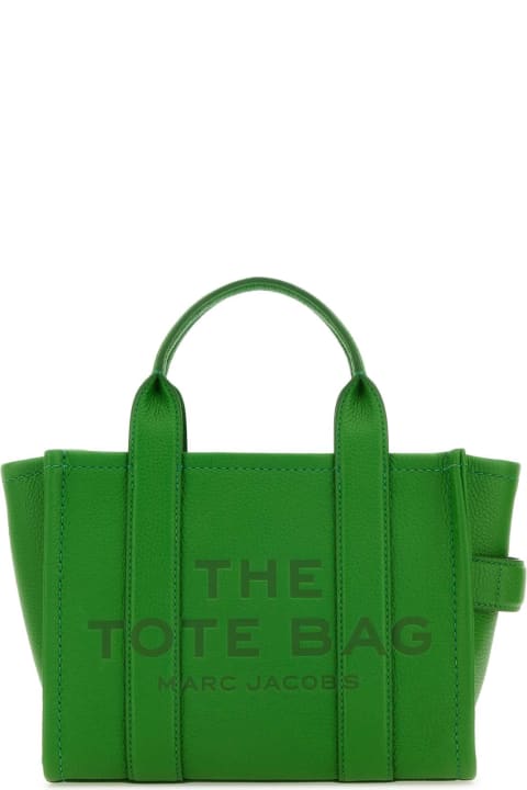 Marc Jacobs Women Marc Jacobs Green Leather Mini The Tote Bag Handbag