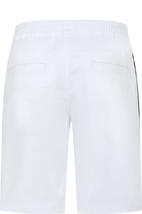 Givenchy for Kids Givenchy White Casual Shorts For Boy
