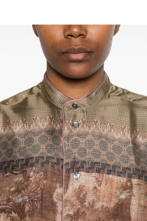 Pierre-Louis Mascia for Men Pierre-Louis Mascia Printed Silk Shirt