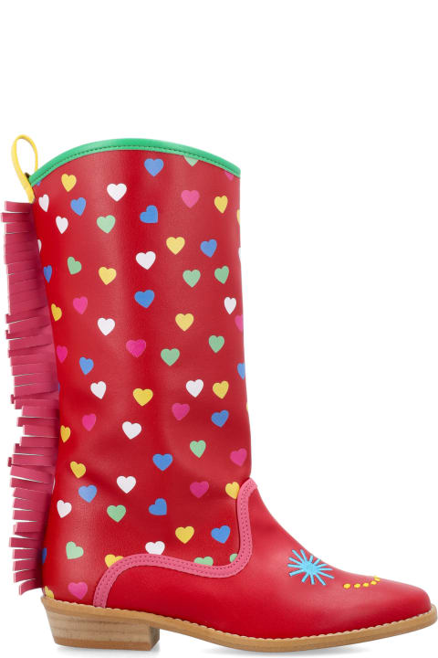 Stella McCartney Kids Stella McCartney Kids Fringe Hearts Boots