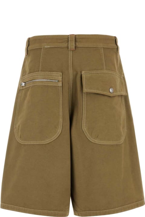 Clothing for Men Isabel Marant Khaki Cotton Feoni Bermuda Shorts