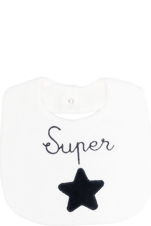 Accessories & Gifts for Baby Boys La stupenderia Bib With Embroidery