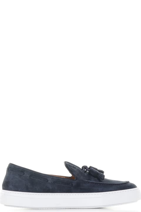 Suede Loafer And Rubber Sole