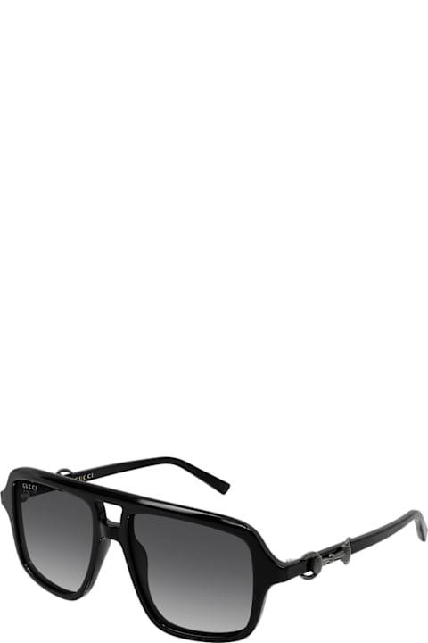 Gucci Eyewear for Kids Gucci Eyewear Gucci Gg2052s Linea Sign 011 Black Grey Sunglasses