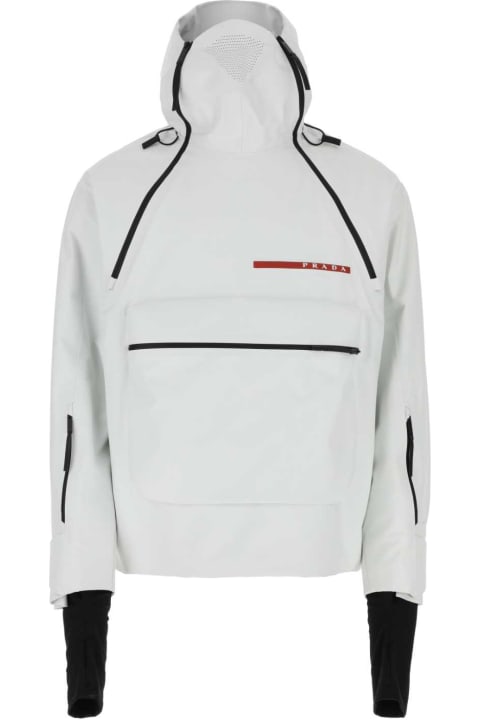 Coats & Jackets for Men Prada White Polyester Ski Jacket