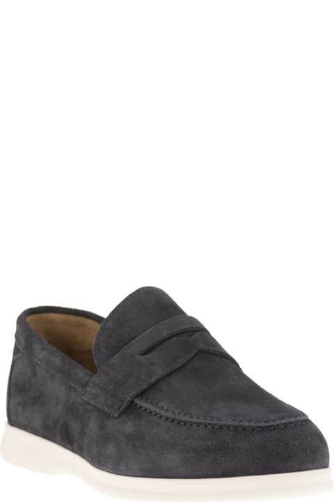Doucal's Loafers & Boat Shoes for Men Doucal's Penny - Suede Moccasin