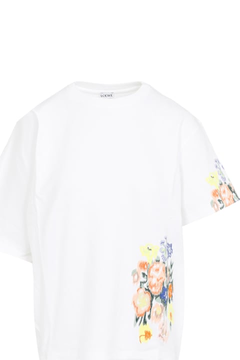 Topwear for Women Loewe Embroidered Draped T-shirt