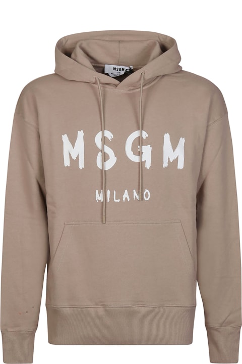 Fashion for Men MSGM Logo Print Sweatshirt