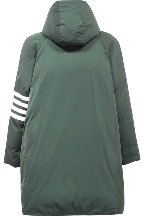 Homeware Thom Browne 4 Bar Football Sideline Parka In Poly Twill