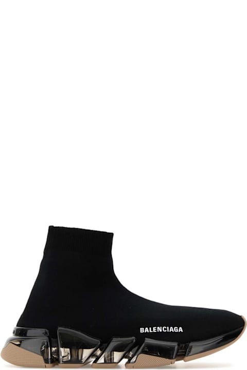 أدوات منزلية Balenciaga Black Stretch Fabric Speed 2.0 Sneakers