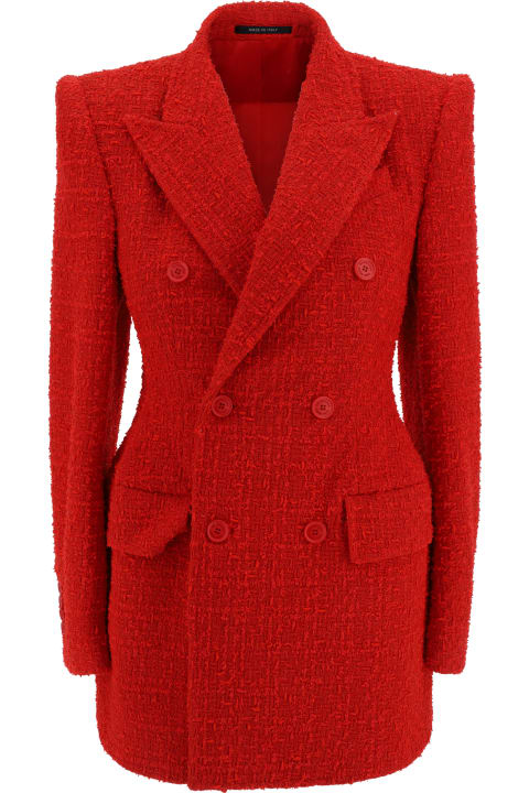 Fashion for Women Balenciaga Tweed Blazer Jacket