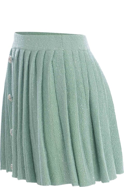 Fashion for Women self-portrait Skirt Self-portrait "pailettes" Made Of Knitted Fabric