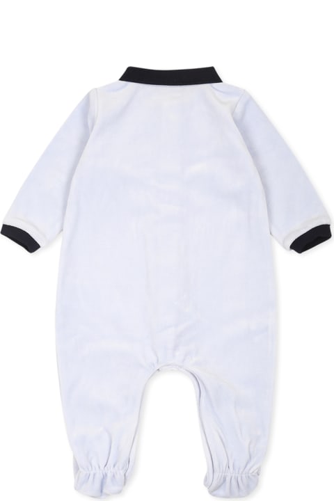 Homeware Hugo Boss Light Blue Babygrow For Baby Boy With Logo