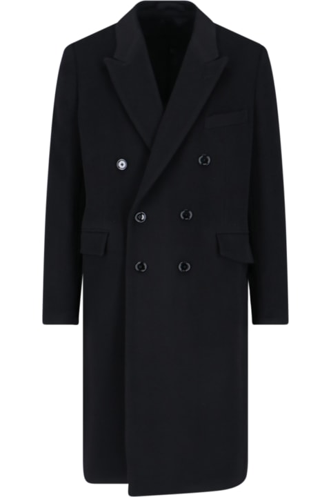 Lardini Coats & Jackets for Men Lardini Double-breasted Midi Coat