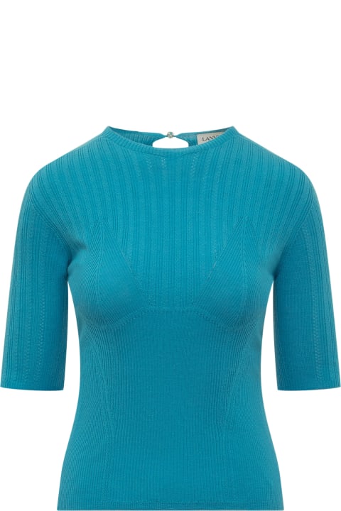 Lanvin Sweaters for Women Lanvin Short Sleeve Top