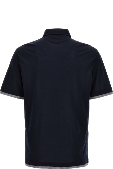 Brunello Cucinelli Clothing for Men Brunello Cucinelli Double Hem Polo Shirt