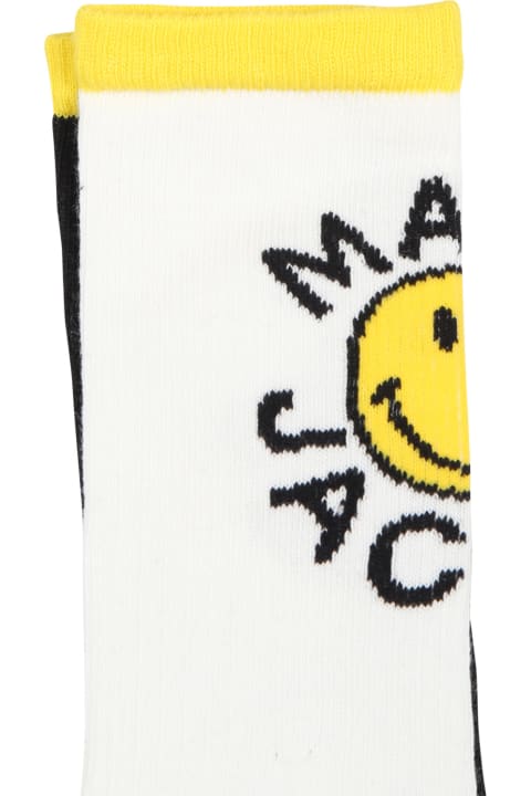 Little Marc Jacobs Shoes for Boys Little Marc Jacobs Multicolor Socks For Kids With Smiles