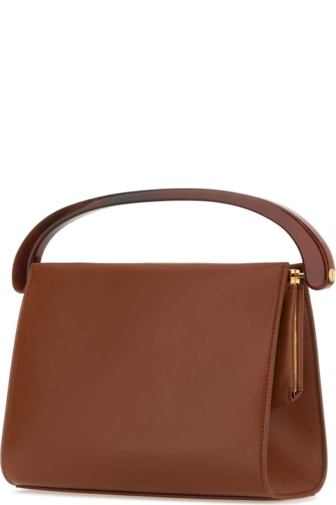 Homeware Dries Van Noten Caramel Leather Handbag