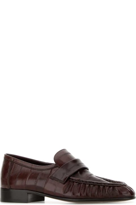 The Row Brown Leather Loafers