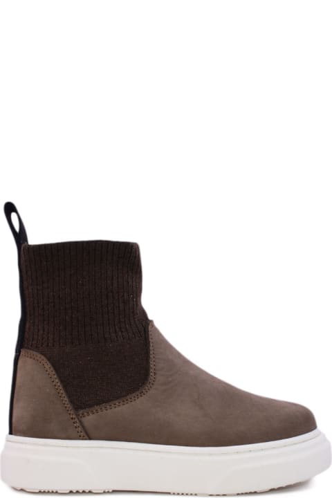 Ankle Boot In Suede Leather