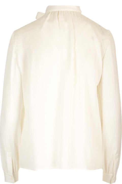 Givenchy Topwear for Women Givenchy Silk Shirt With Lavalli Collar